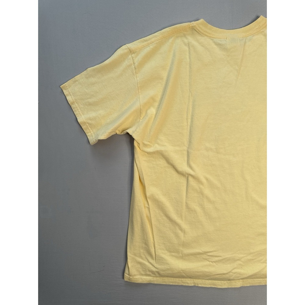 Vintage Cow Tipping T Shirt XL Funny Farm Humor Graphic Tee Anvil Yellow - Picture 8 of 10